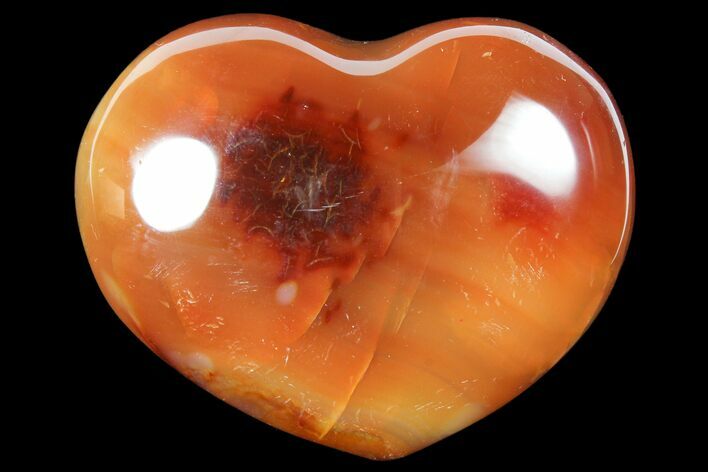 Colorful Carnelian Agate Heart #125845